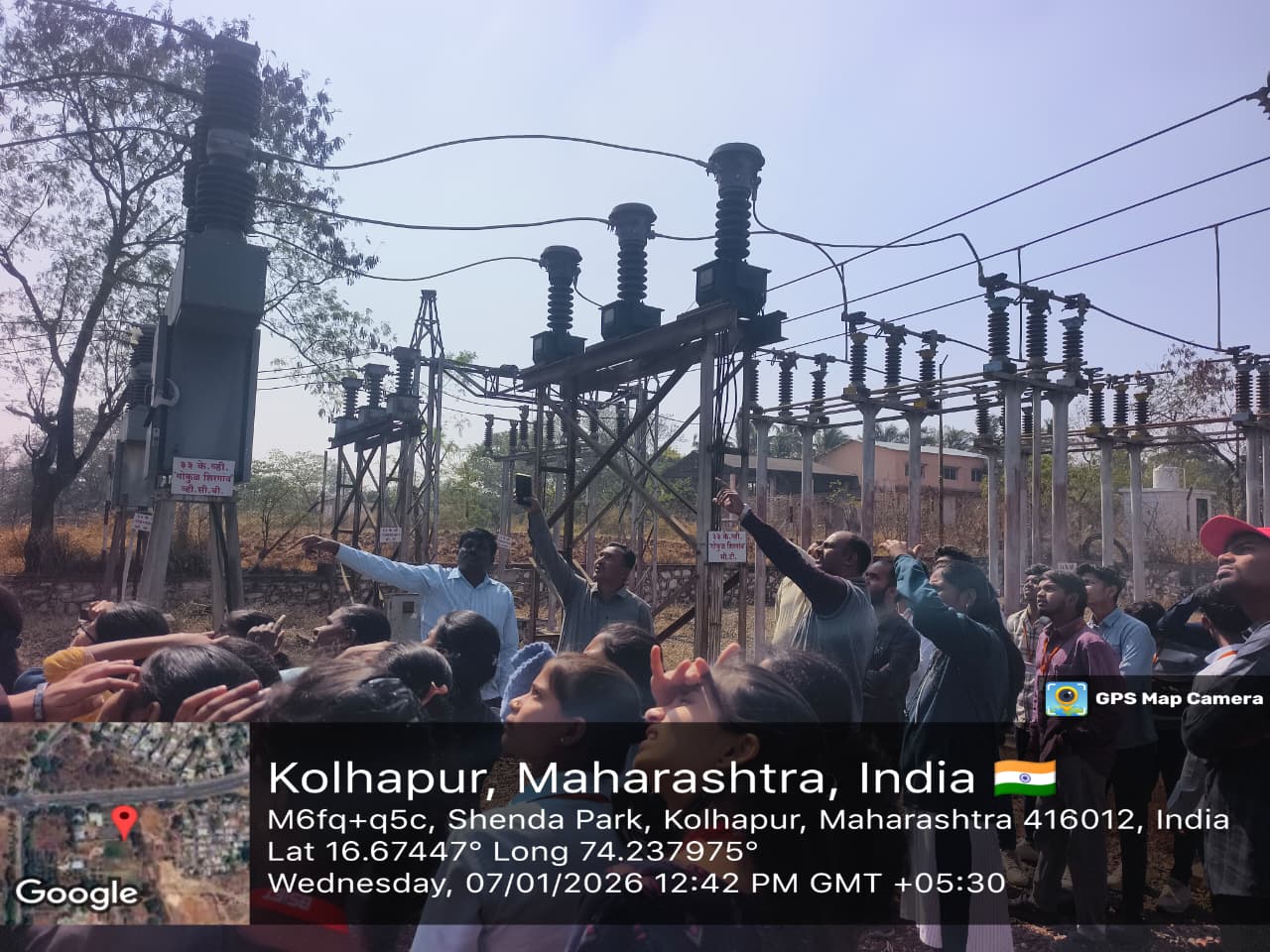 Industrial Visit to MSEDCL, 33/11 KV Distribution Substation, Shenda Park, Kolhapur